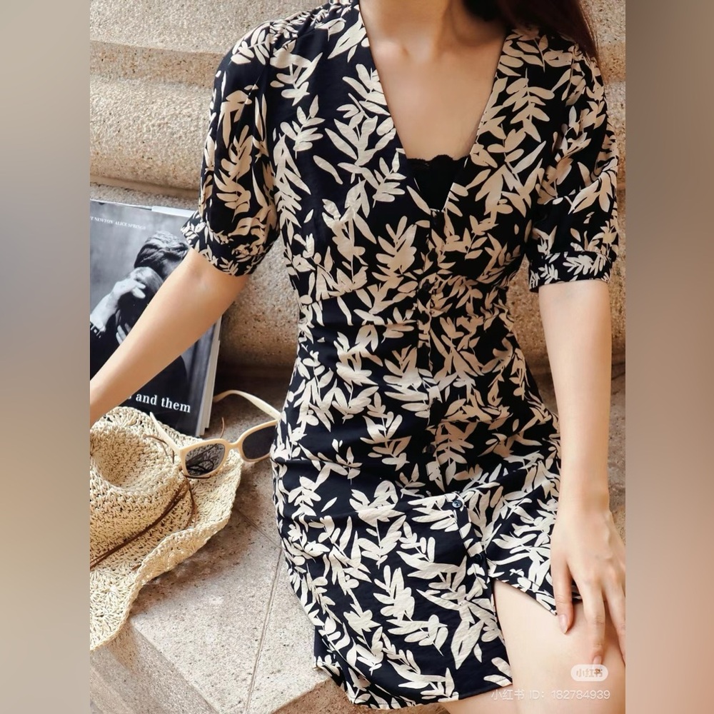 BA&SH “Tais” Short Floral Dress US Size 0 NWT